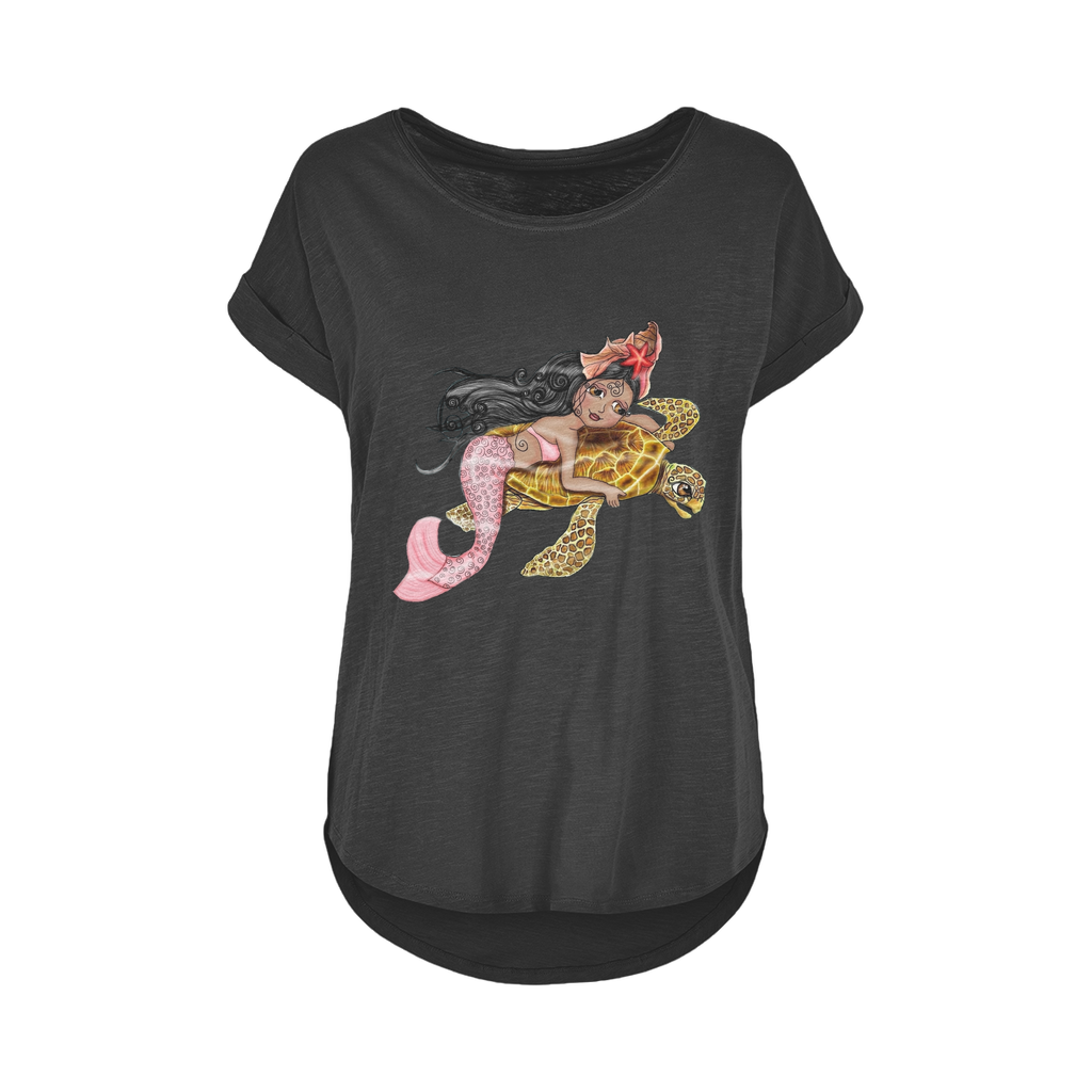 SOLYMAR SIRENA Women's Long Slub T-Shirt XS-5XL
