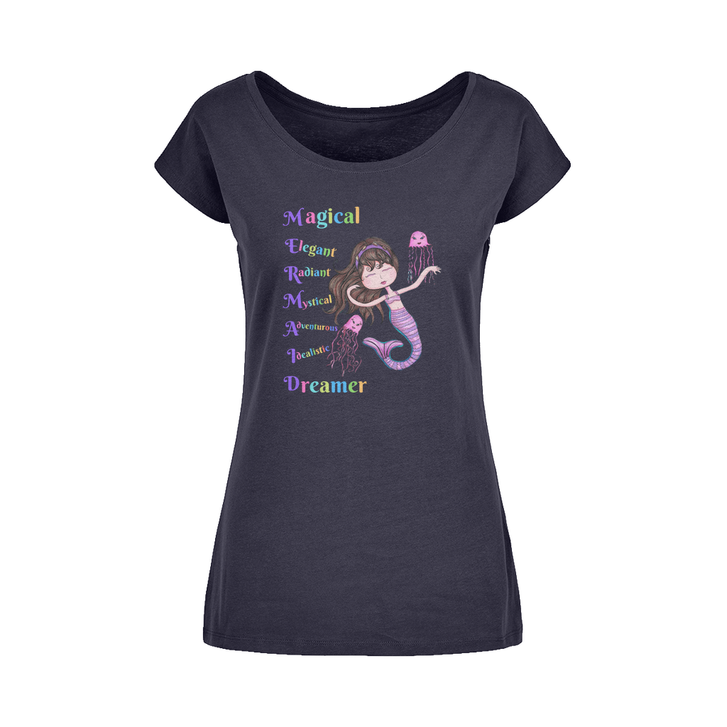 MAGICAL ELEGANT Wide Neck Womens T-Shirt XS-5XL