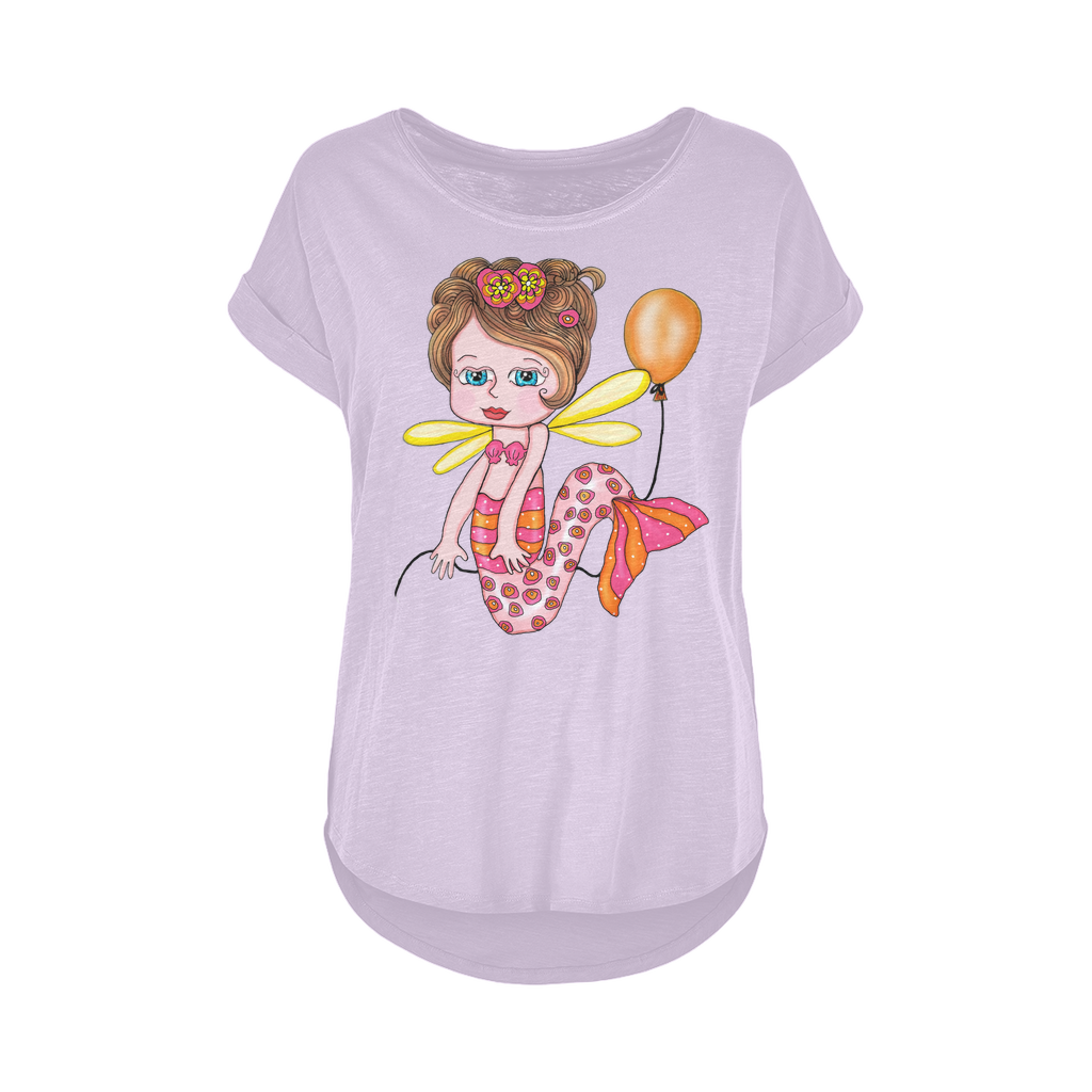 NELLY SIRENA Women's Long Slub T-Shirt XS-5XL