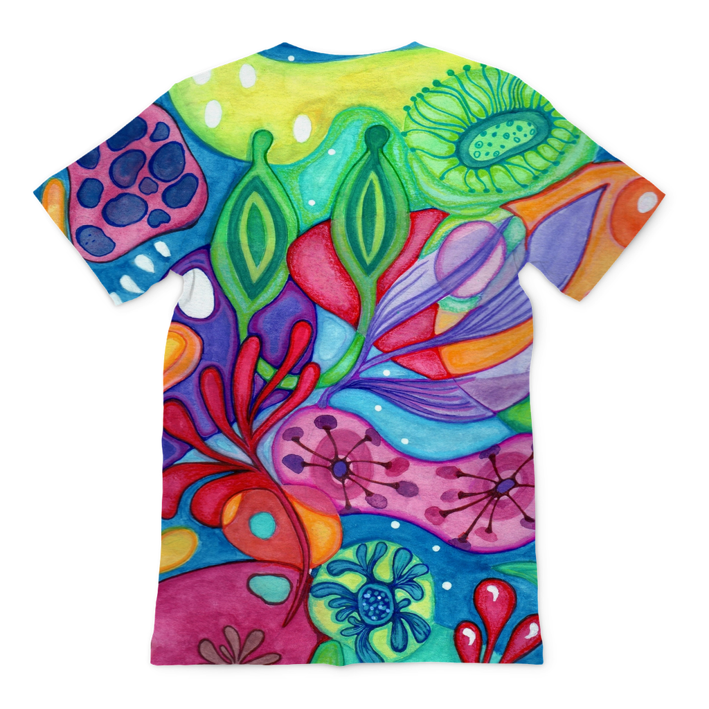 Acquerelli Fiori 3 Premium Sublimation Adult T-Shirt