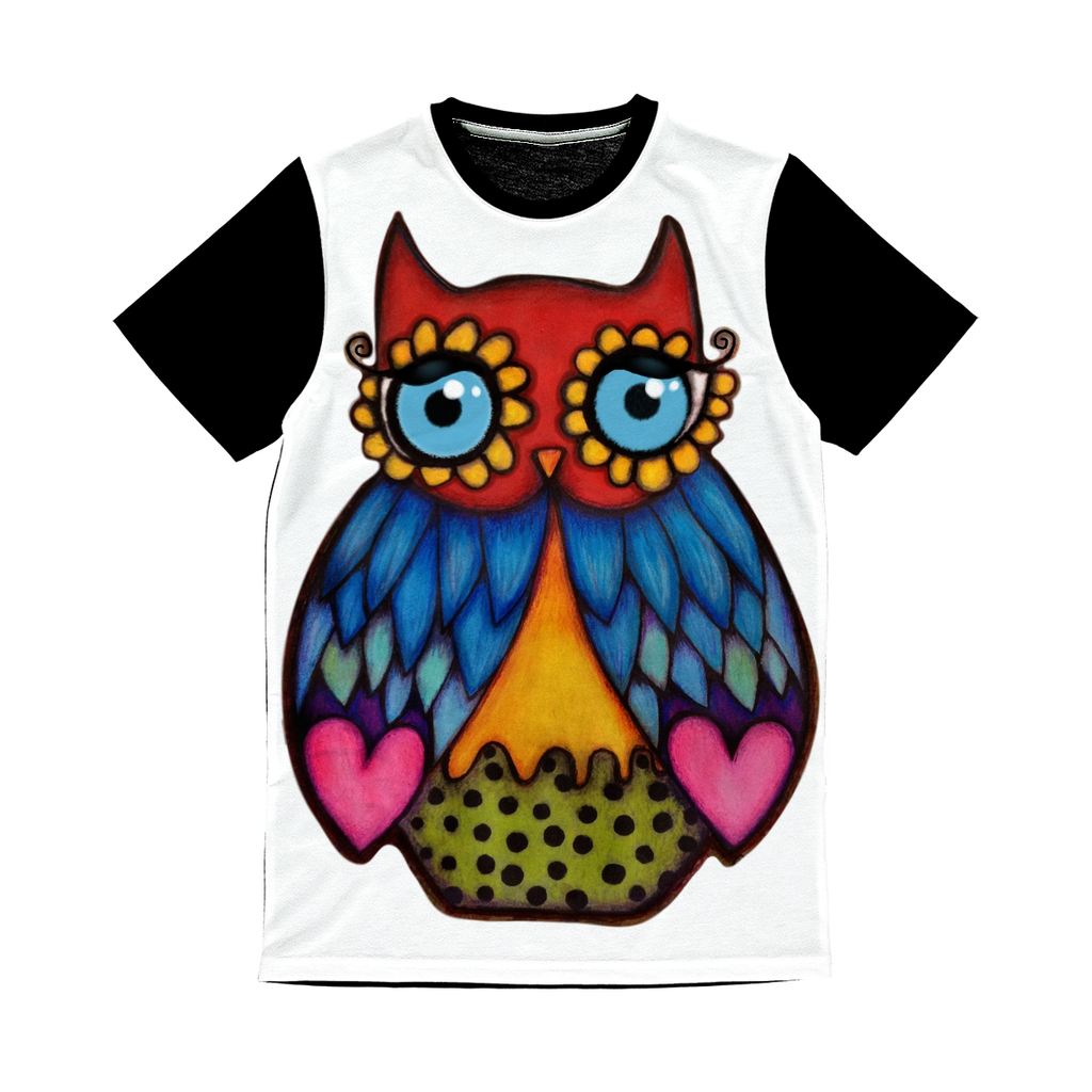 DAISY OWL Classic Sublimation Panel T-Shirt