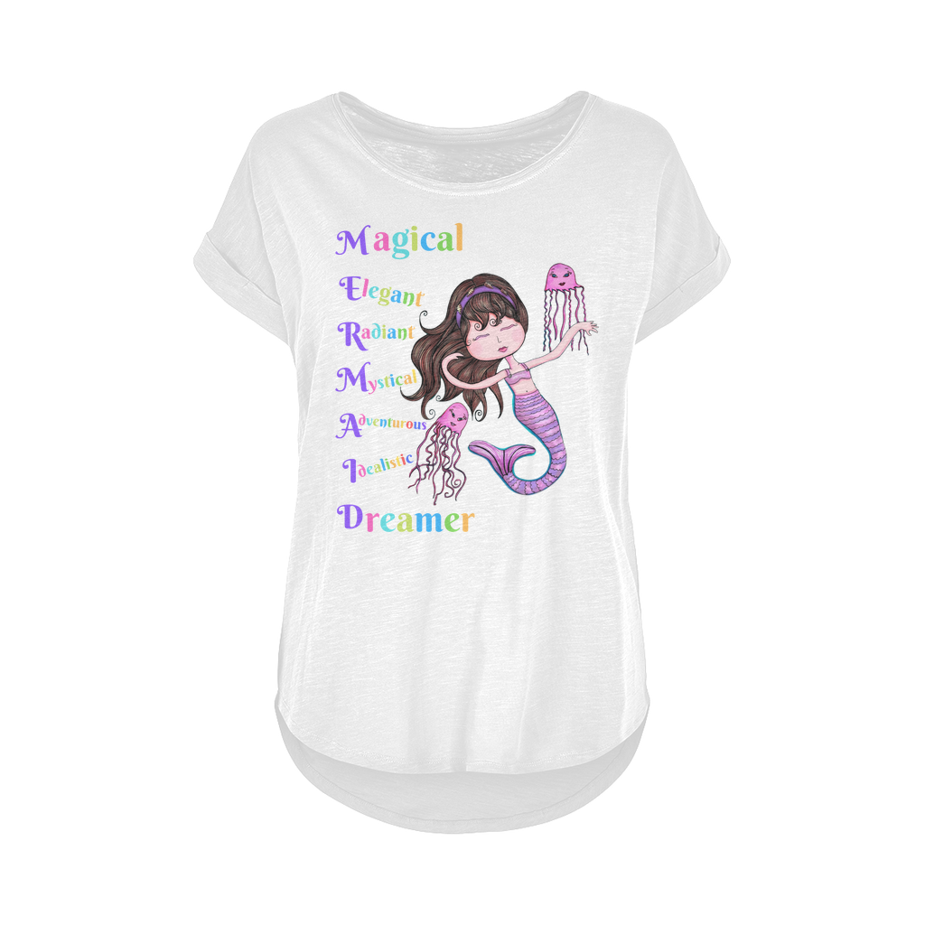 MAGICAL ELEGANT Women's Long Slub T-Shirt XS-5XL