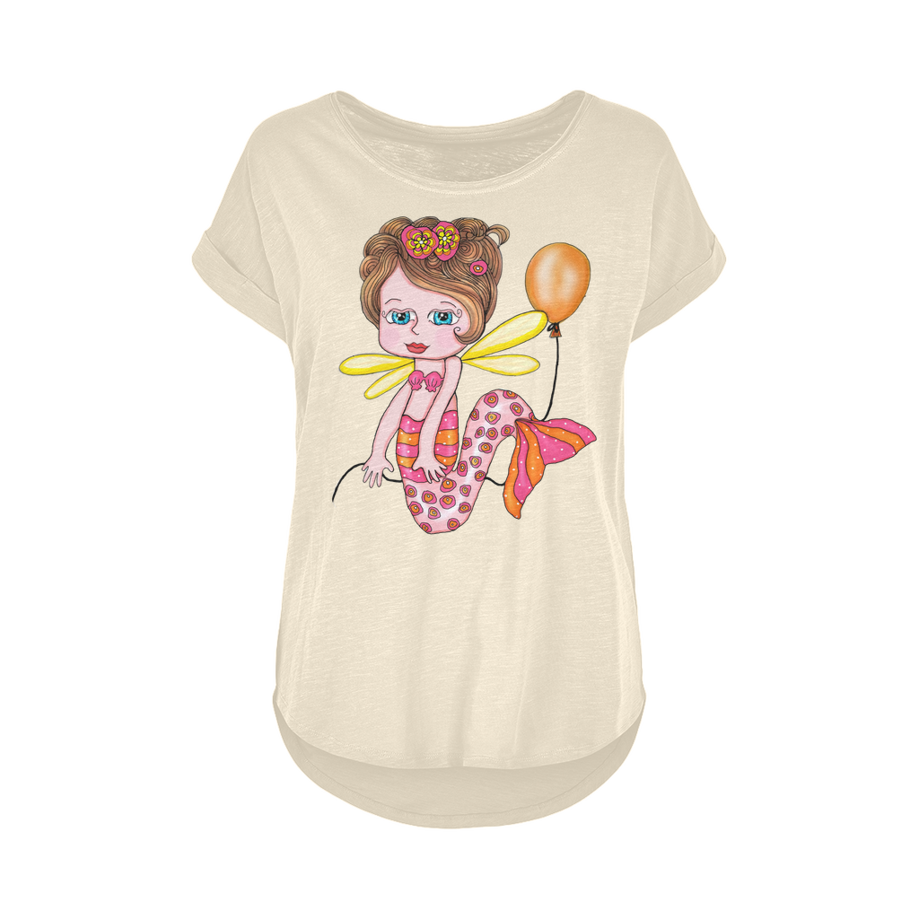 NELLY SIRENA Women's Long Slub T-Shirt XS-5XL