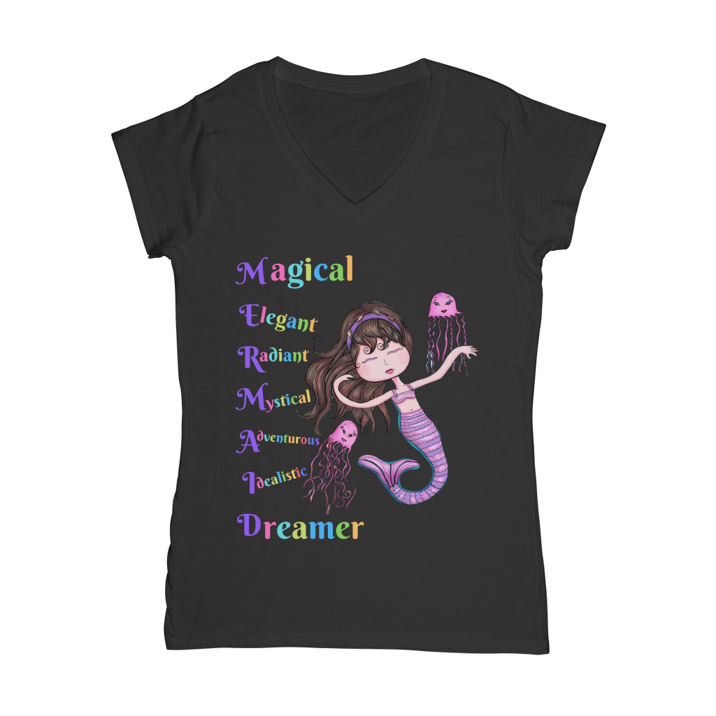 MAGICAL ELEGANT Classic Women's V-Neck T-Shirt