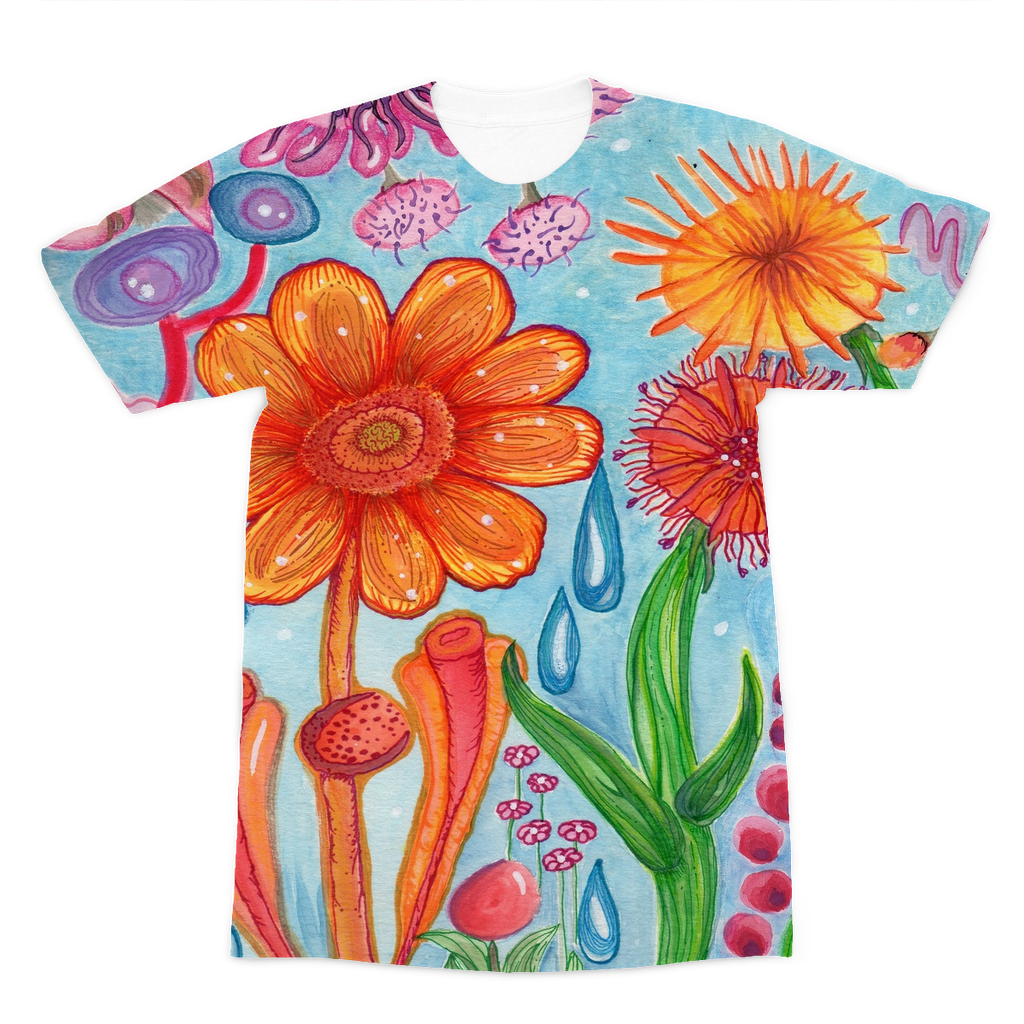 Acquerelli Fiori II Premium Sublimation Adult T-Shirt