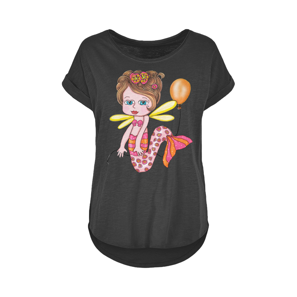 NELLY SIRENA Women's Long Slub T-Shirt XS-5XL