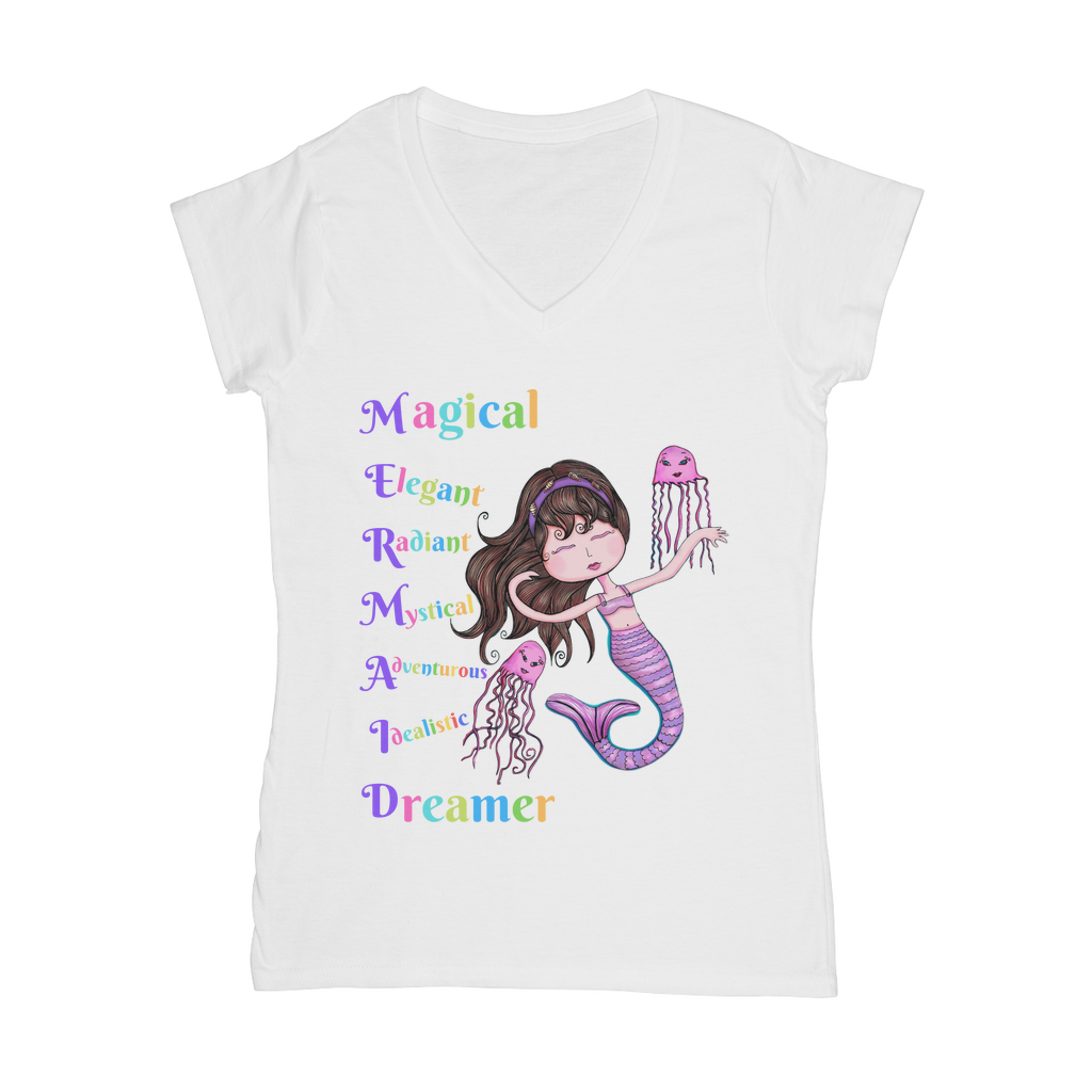 MAGICAL ELEGANT Classic Women's V-Neck T-Shirt