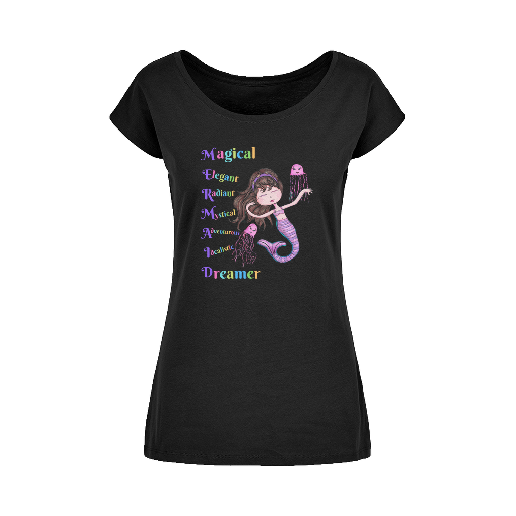 MAGICAL ELEGANT Wide Neck Womens T-Shirt XS-5XL