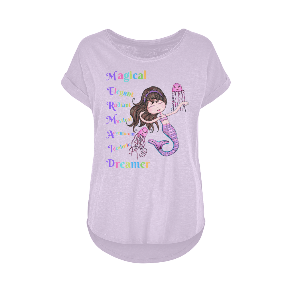 MAGICAL ELEGANT Women's Long Slub T-Shirt XS-5XL