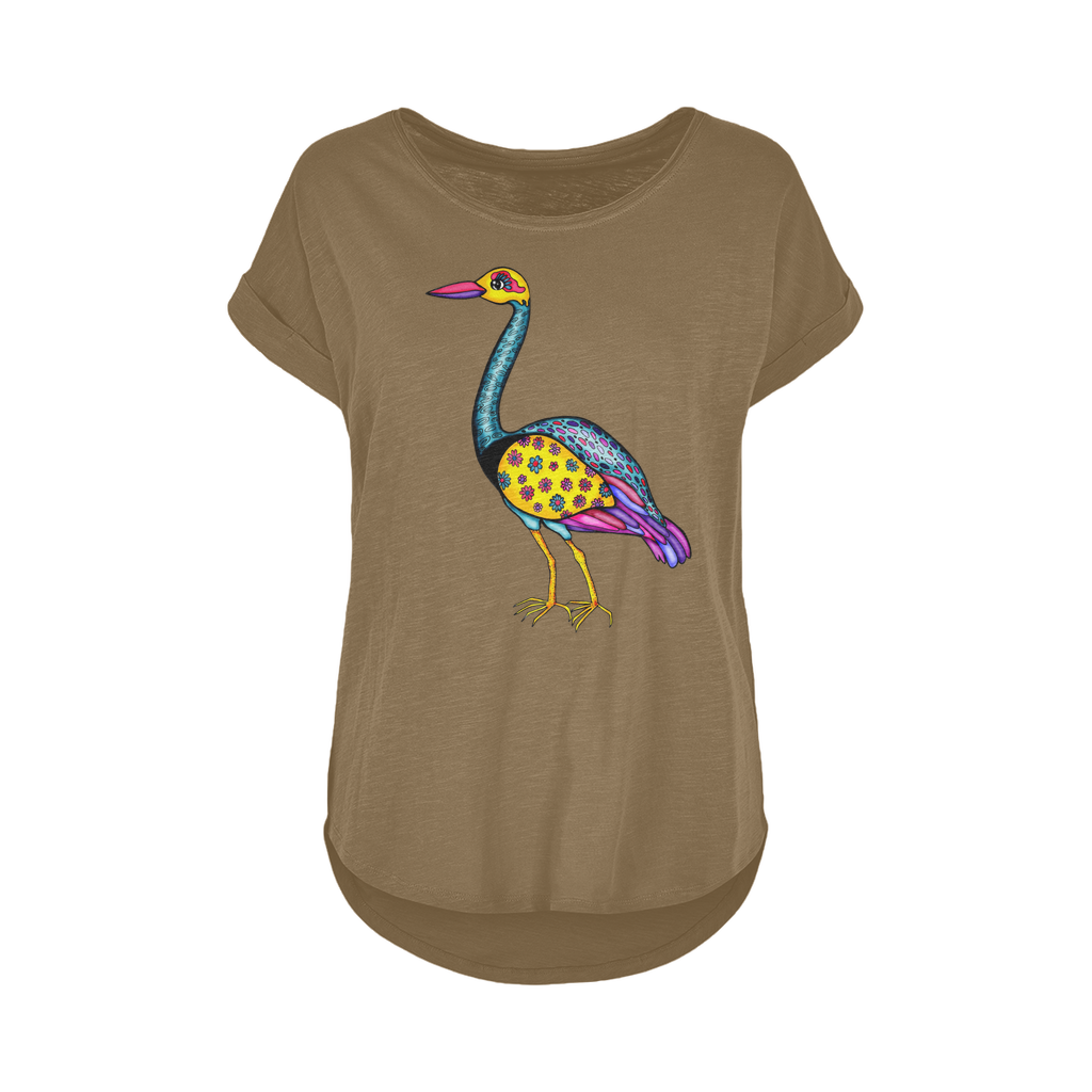 GARZA Women's Long Slub T-Shirt XS-5XL