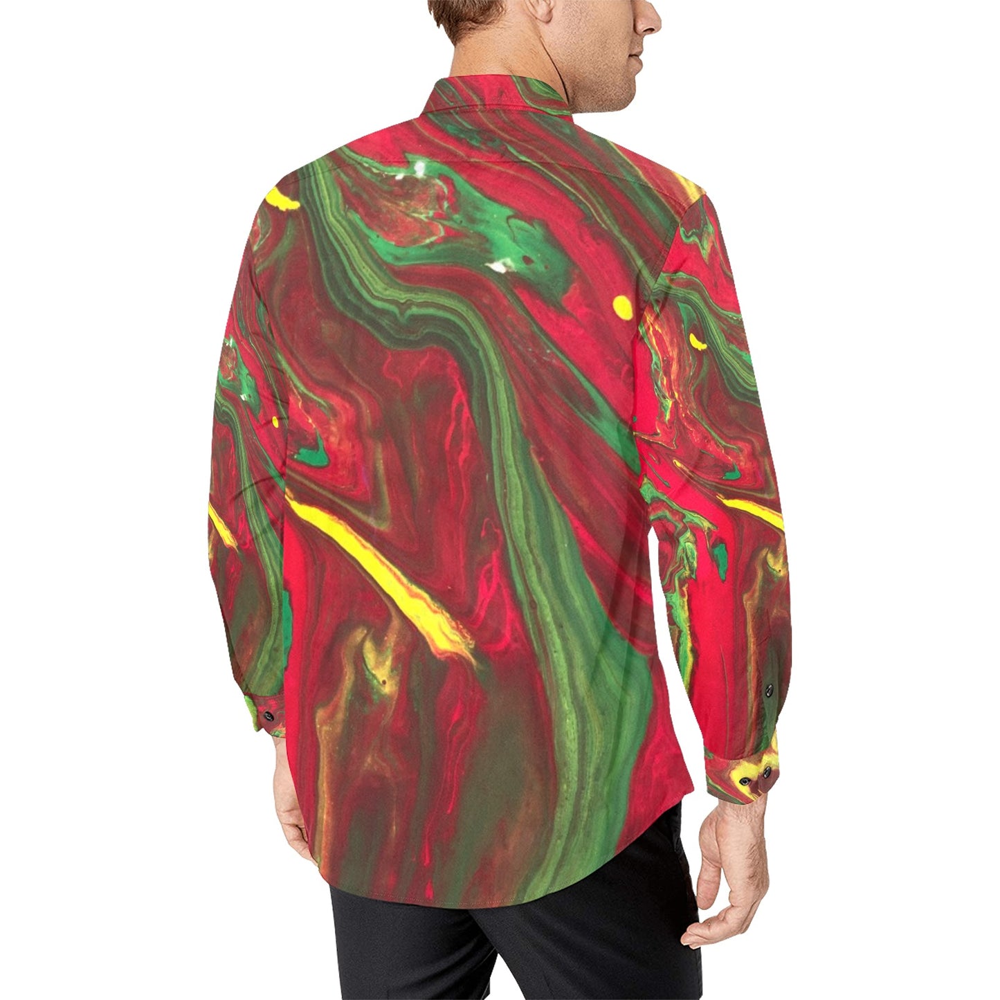 Native Festival - Men's All Over Print Long Sleeve Shirt(Model T61)