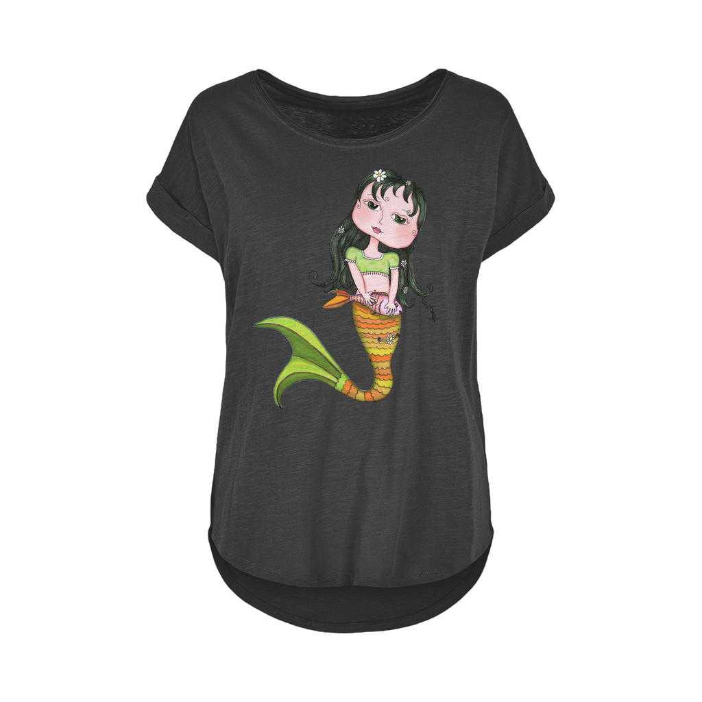 ADRIANA SIRENA Women's Long Slub T-Shirt XS-5XL