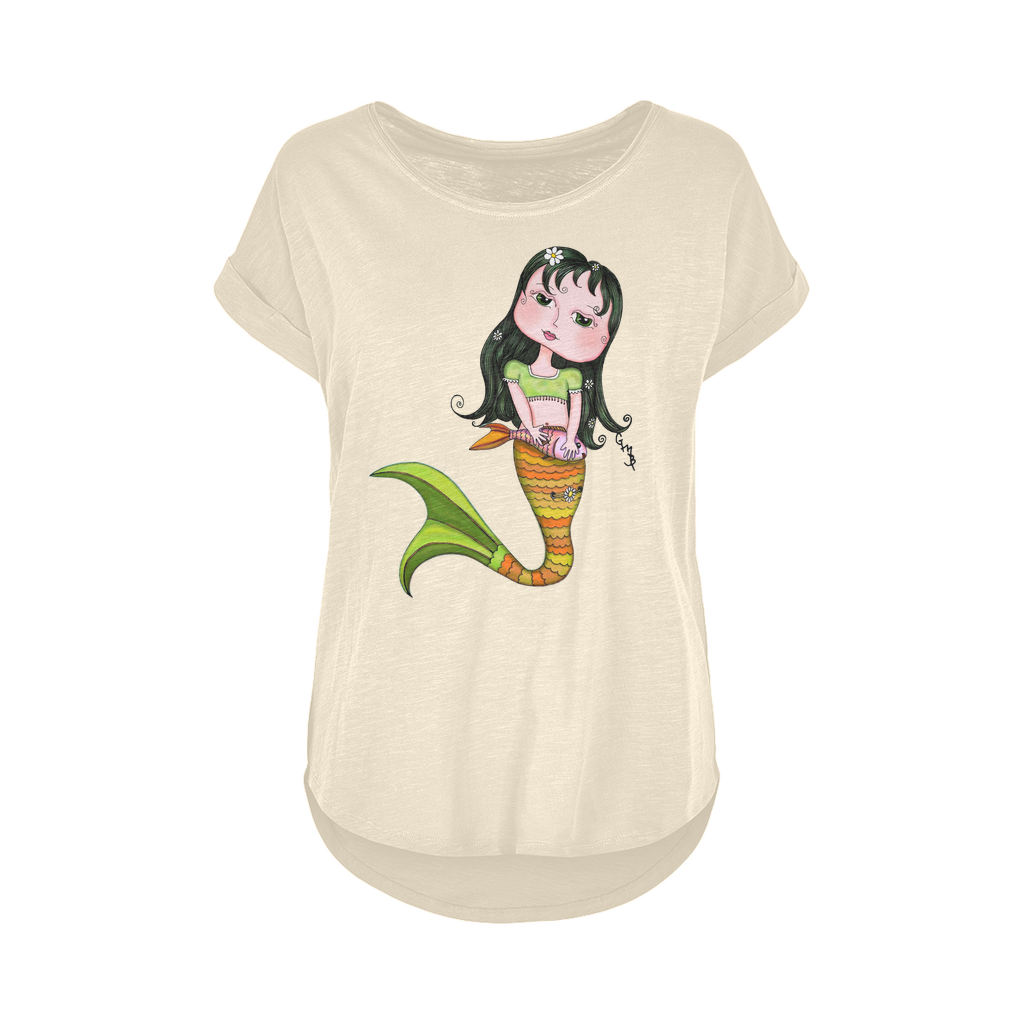 ADRIANA SIRENA Women's Long Slub T-Shirt XS-5XL