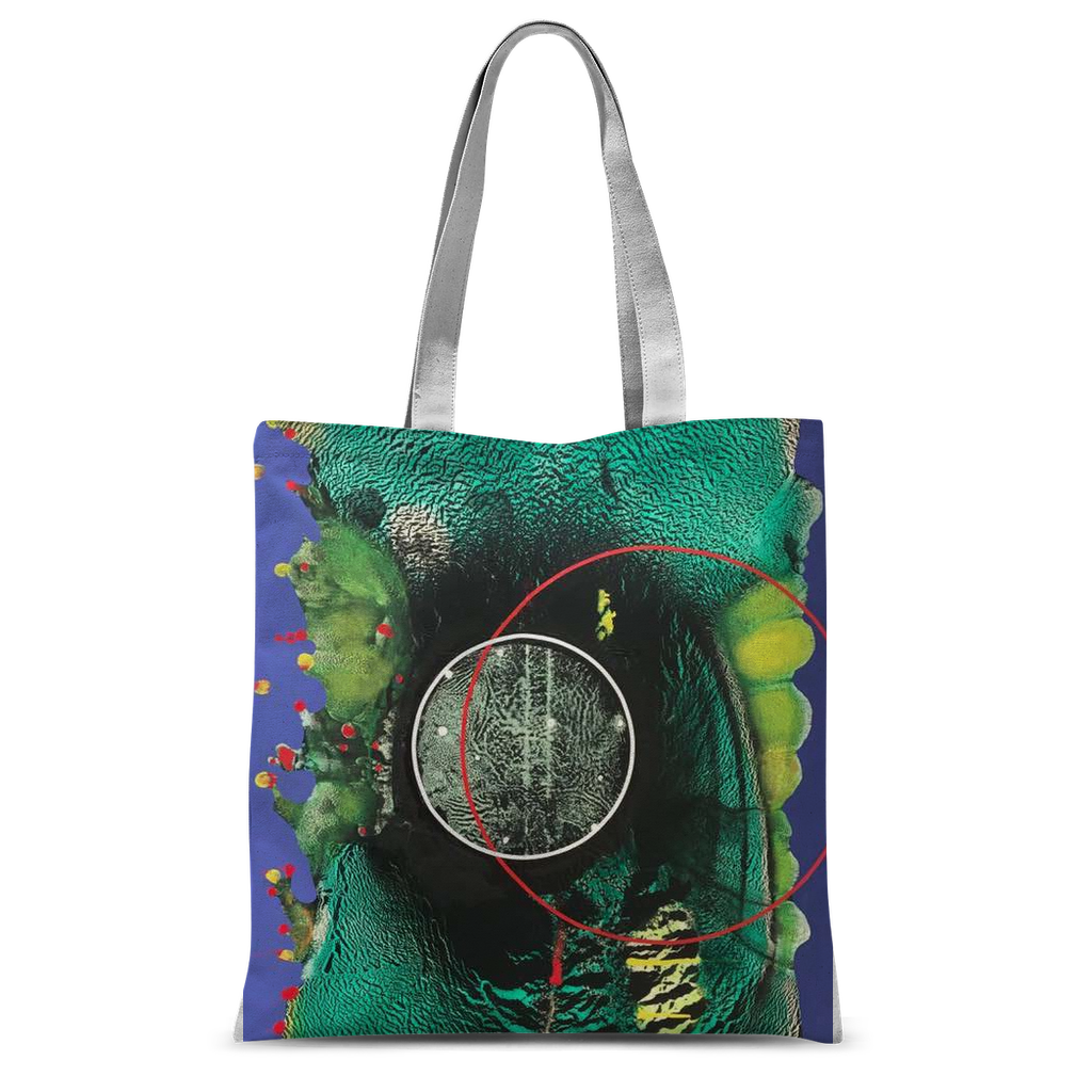 COMPOSICION MICROSCOPICA EN VERDE Y AZUL Classic Sublimation Tote Bag