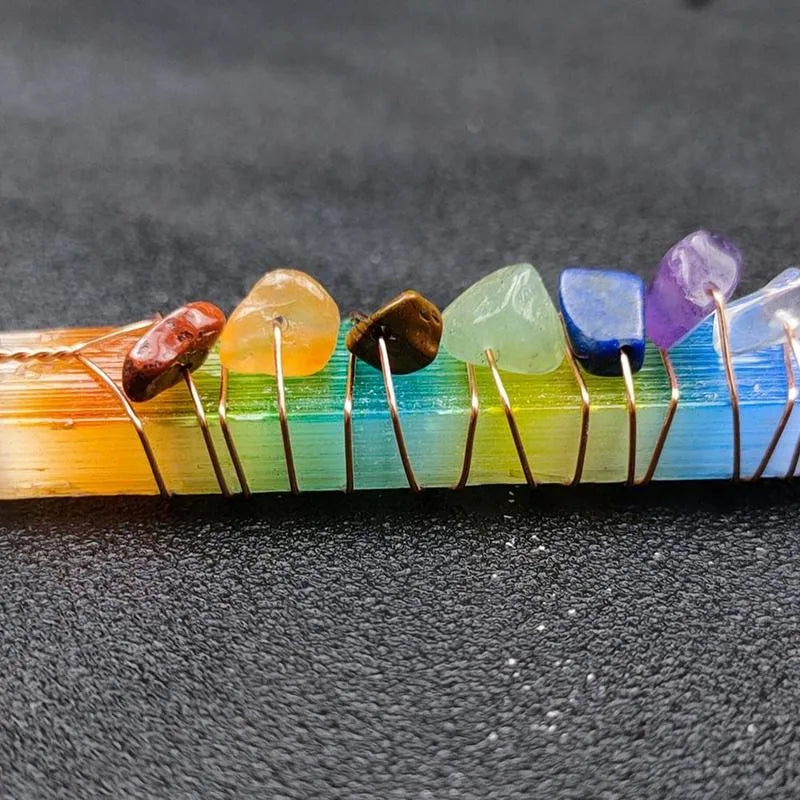 7 Chakra Colorful Square Bar Stone