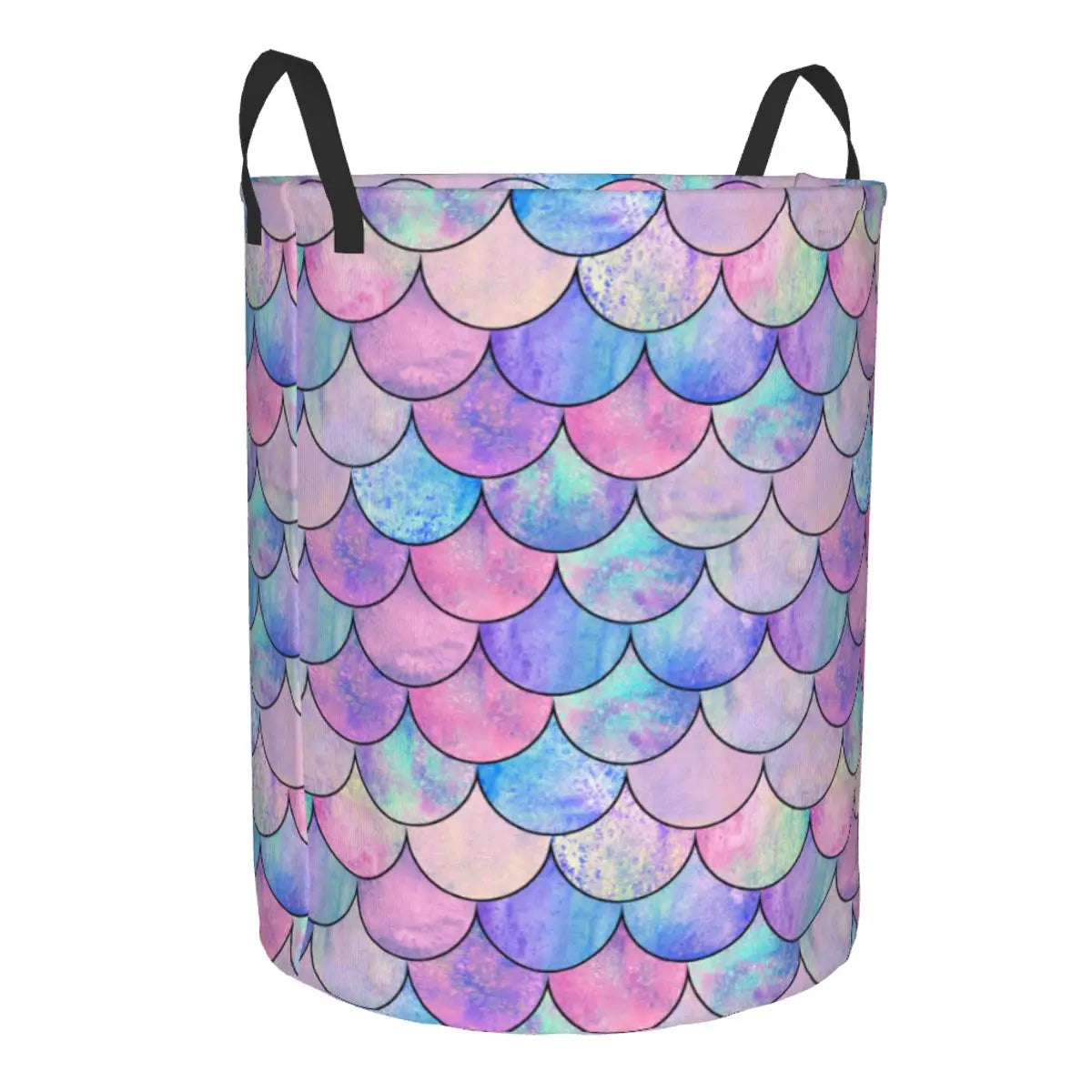 Mermaid Scales Folding Clothing Bucket