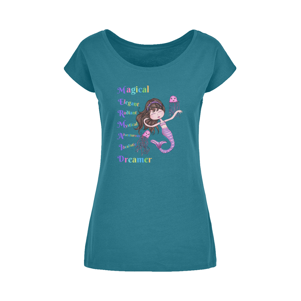 MAGICAL ELEGANT Wide Neck Womens T-Shirt XS-5XL