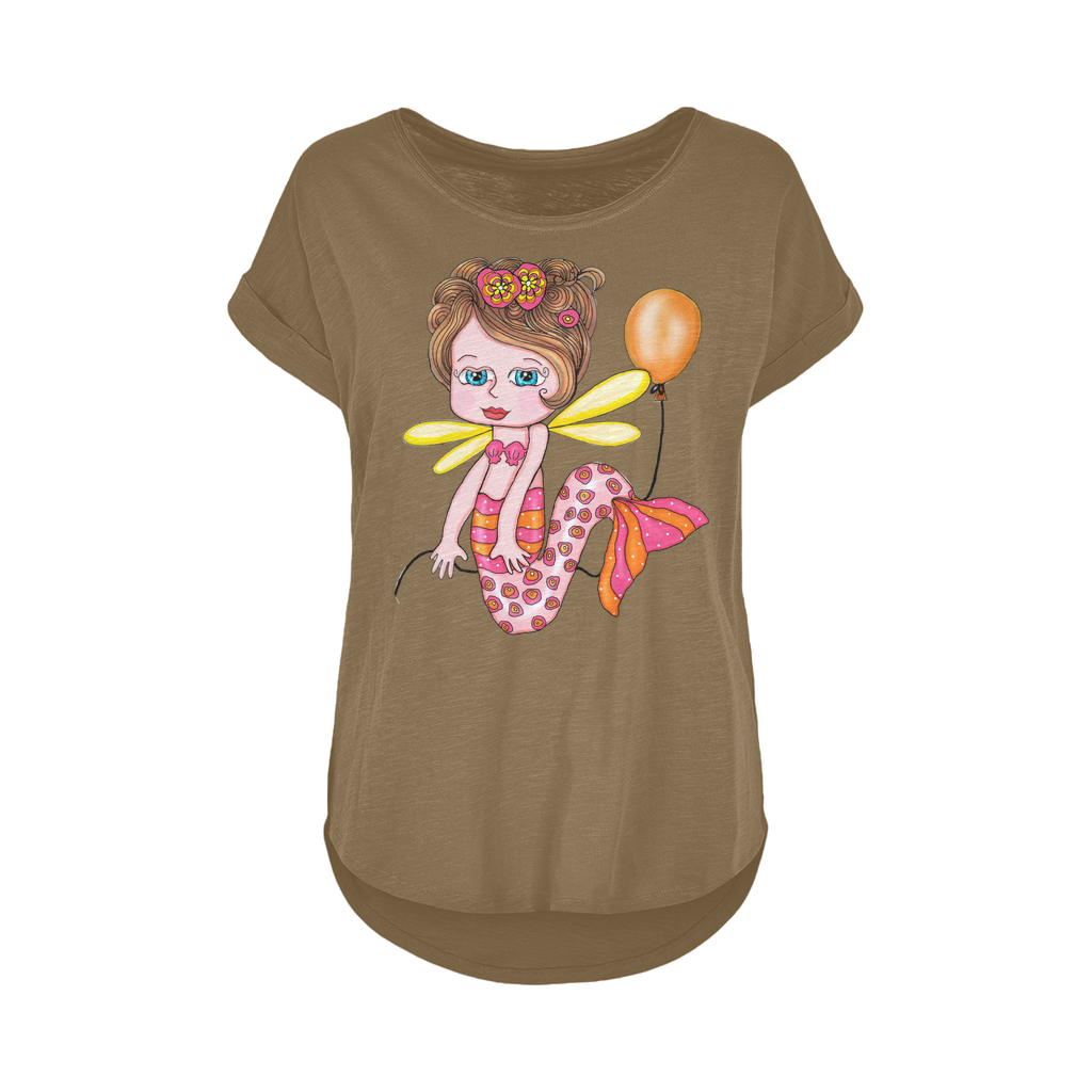NELLY SIRENA Women's Long Slub T-Shirt XS-5XL
