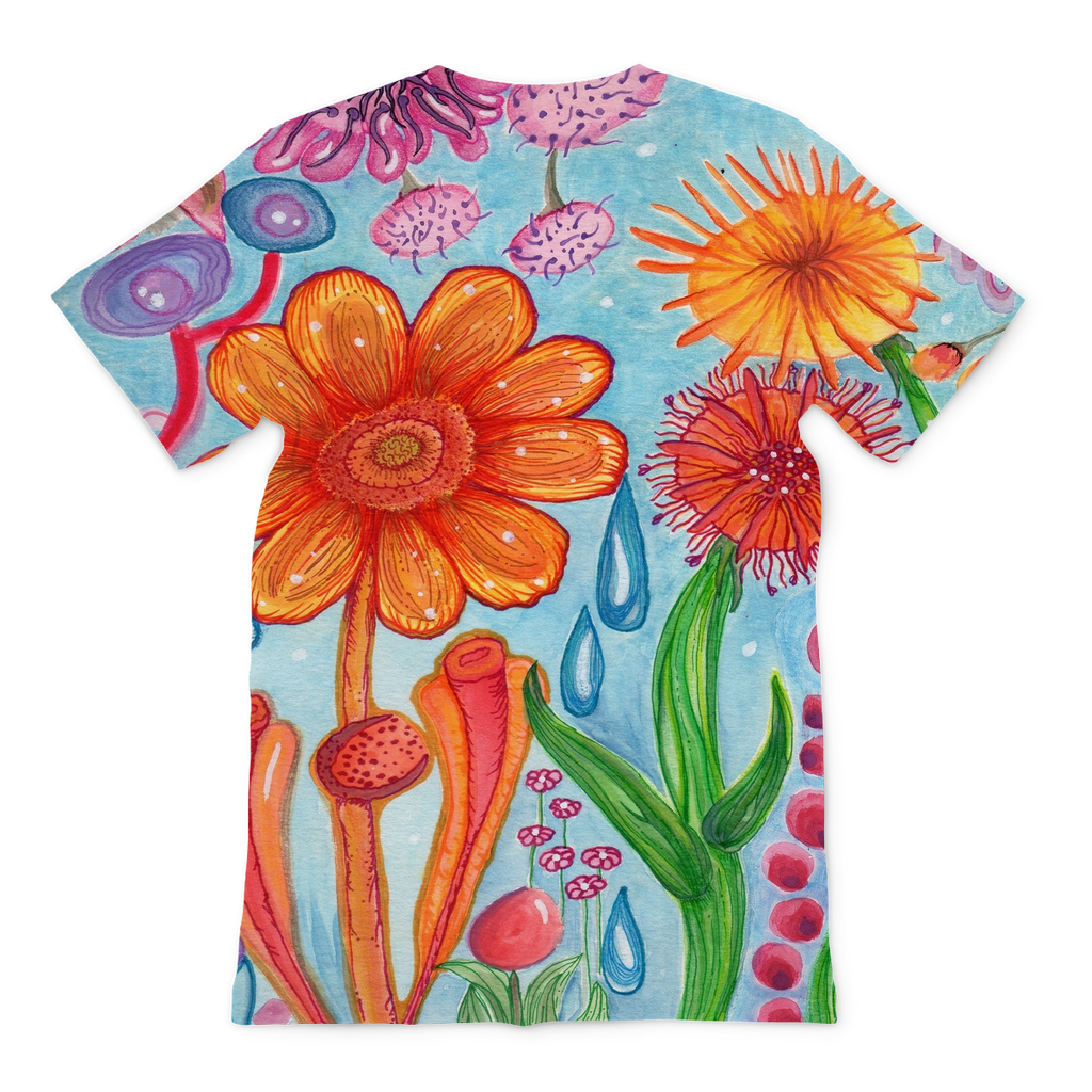 Acquerelli Fiori II Premium Sublimation Adult T-Shirt