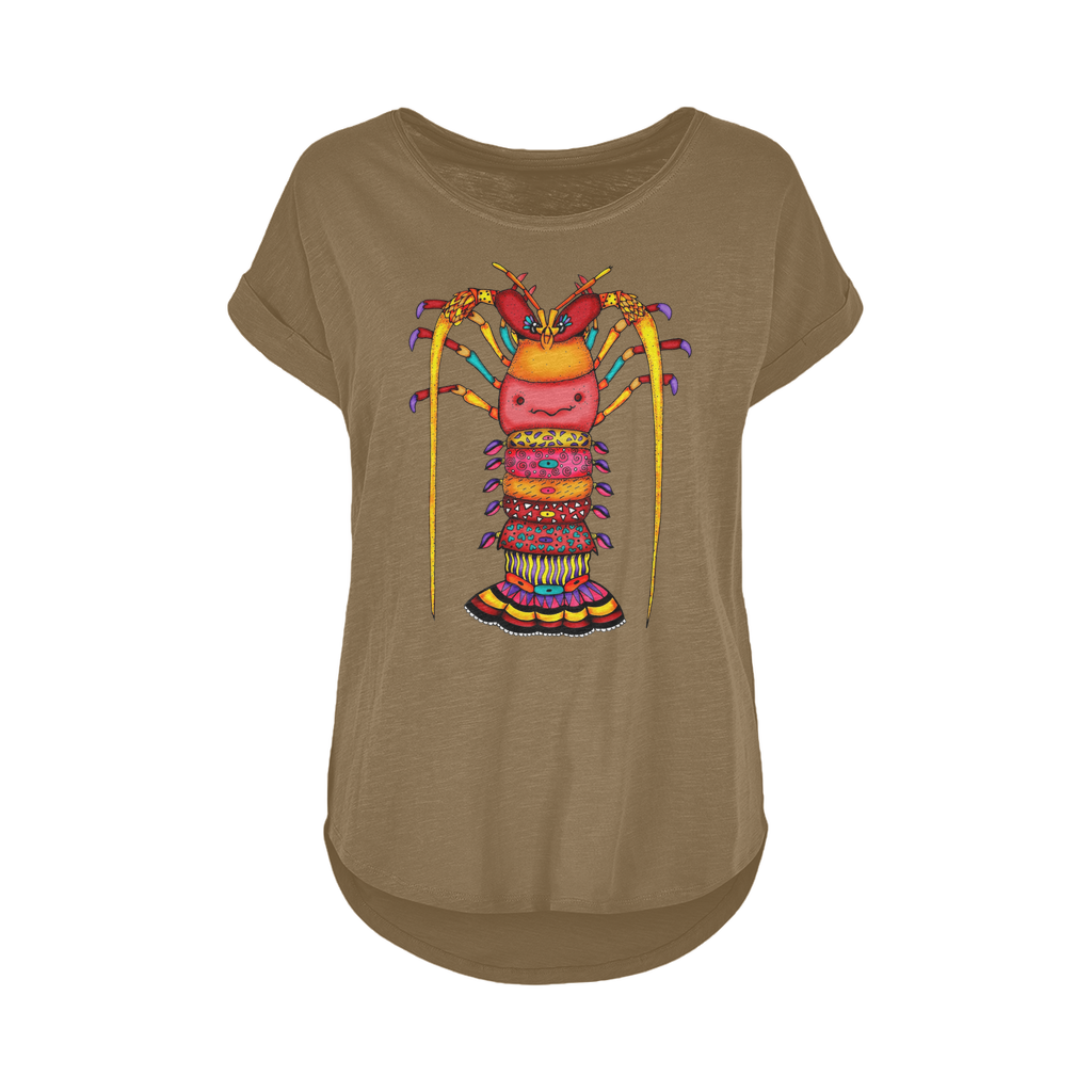 LANGOSTA Women's Long Slub T-Shirt XS-5XL