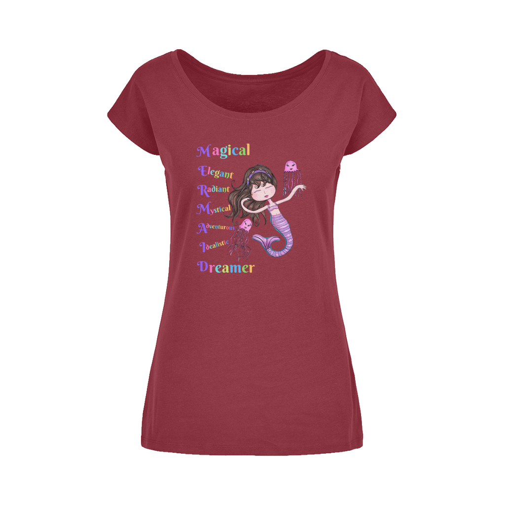 MAGICAL ELEGANT Wide Neck Womens T-Shirt XS-5XL