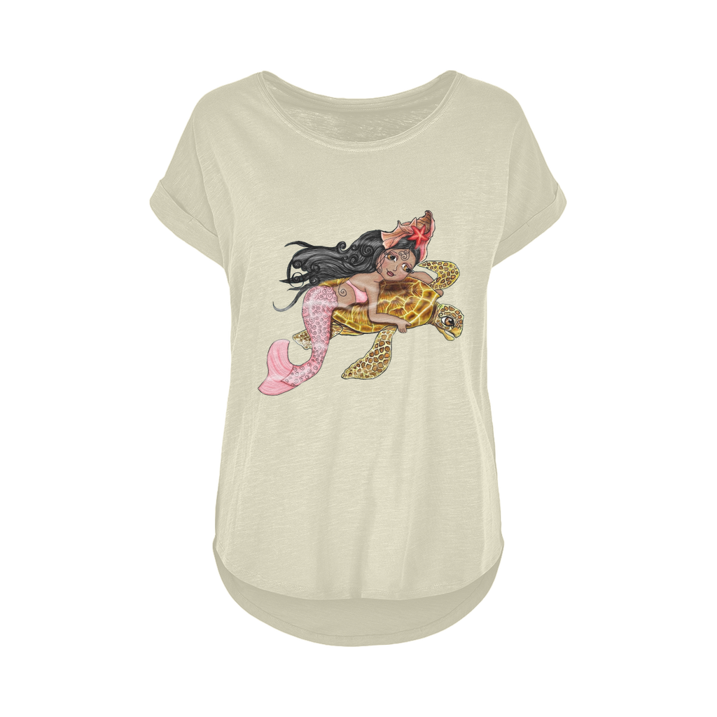 SOLYMAR SIRENA Women's Long Slub T-Shirt XS-5XL