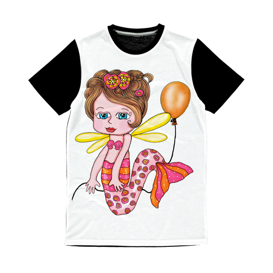 NELLY SIRENA Classic Sublimation Panel T-Shirt