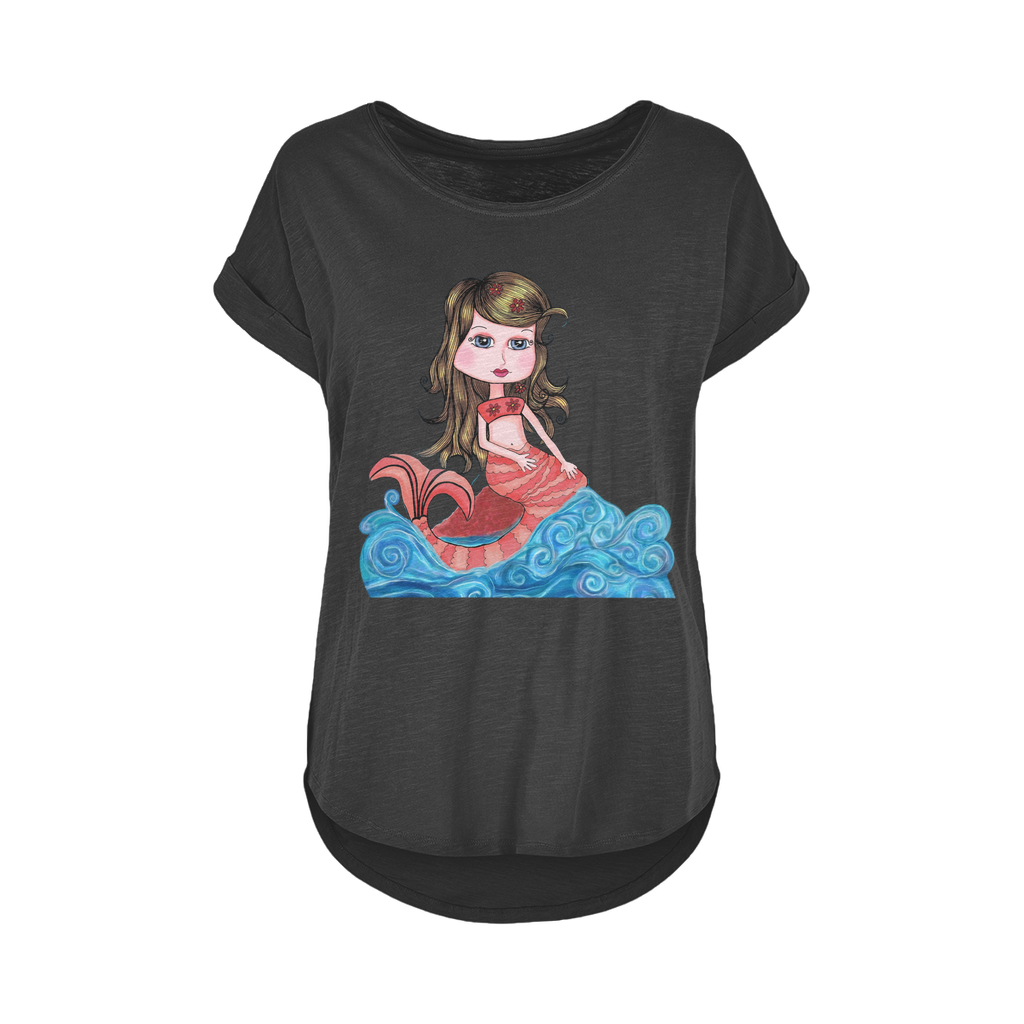 CORAL SIRENA Women's Long Slub T-Shirt XS-5XL