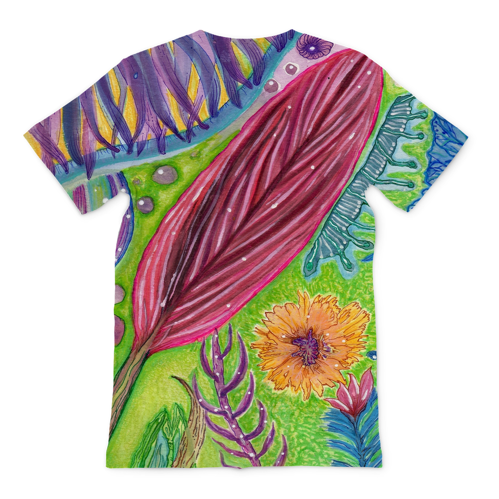 Acquerelli Fiori 1 Premium Sublimation Adult T-Shirt