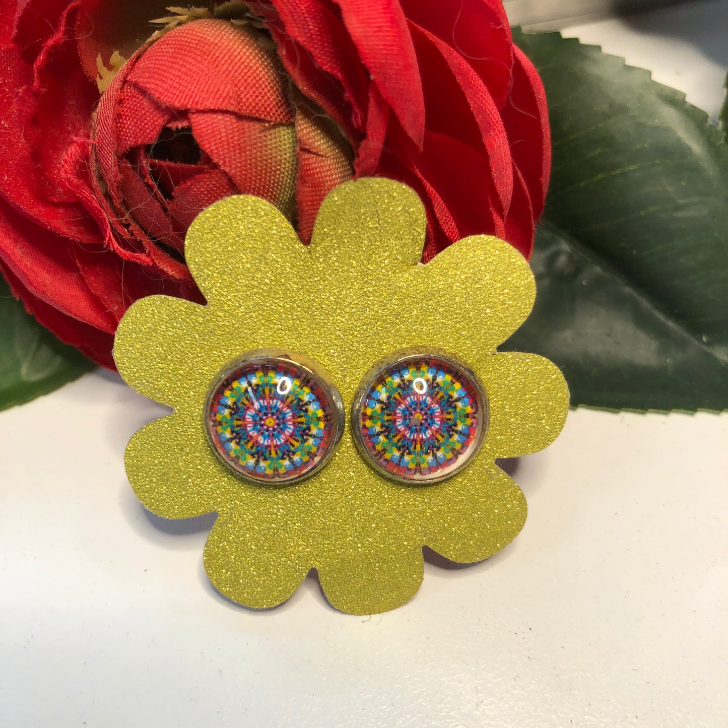 Mandala bracelet and earrings