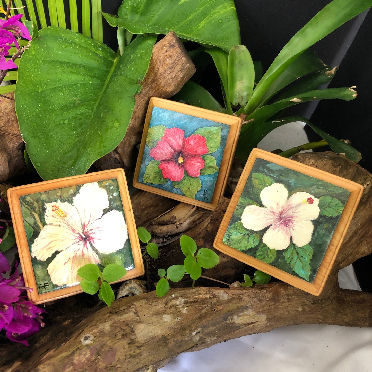 Artesanía - Flor blanca amapola 1