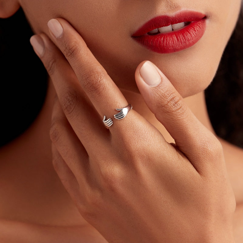 BOHO Hug Hands Ring