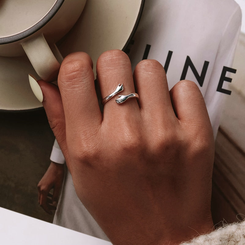 BOHO Hug Hands Ring