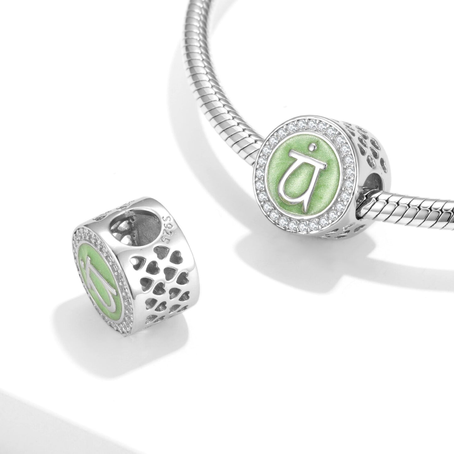 925 Sterling Silver Color Chakra Yoga Charm