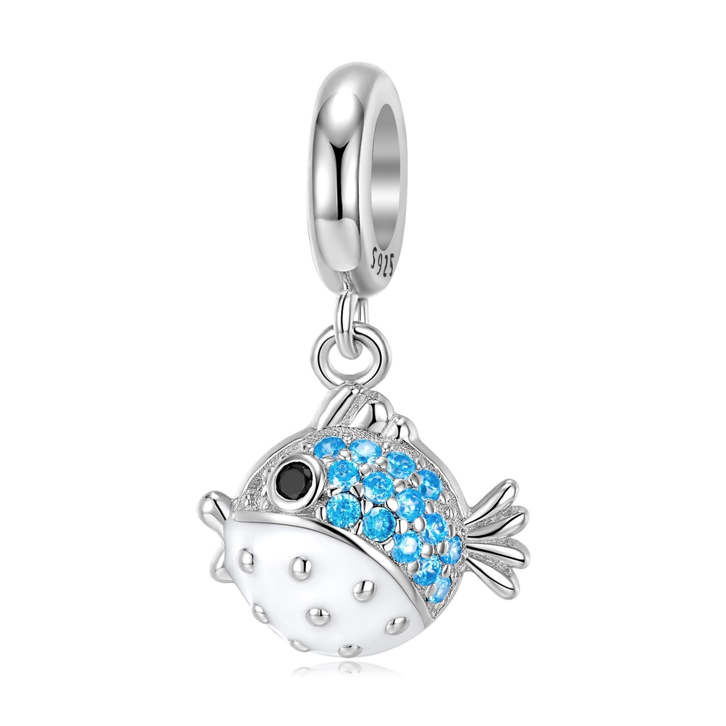 925 Sterling Silver Blue Sea World Mermaid