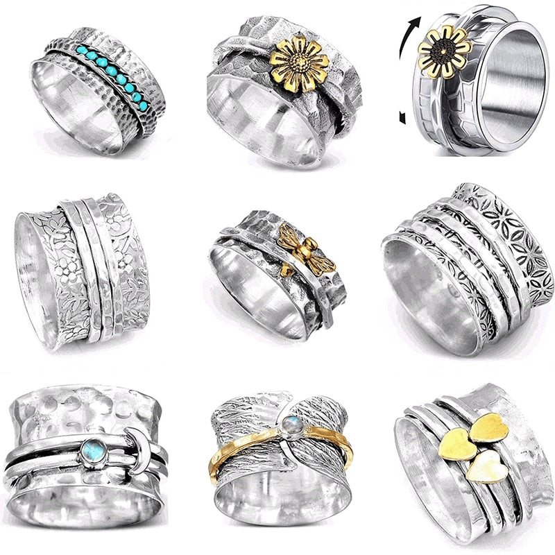 Boho Spinning Meditation Ring