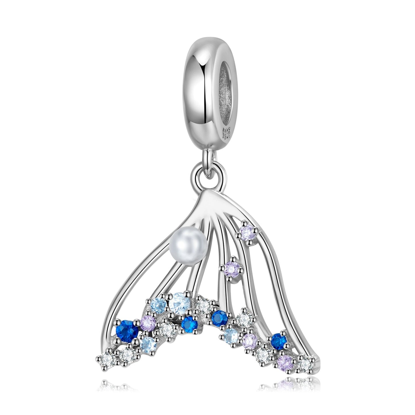 925 Sterling Silver Blue Sea World Mermaid