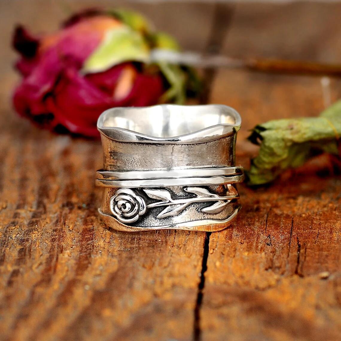 Boho Spinning Meditation Ring