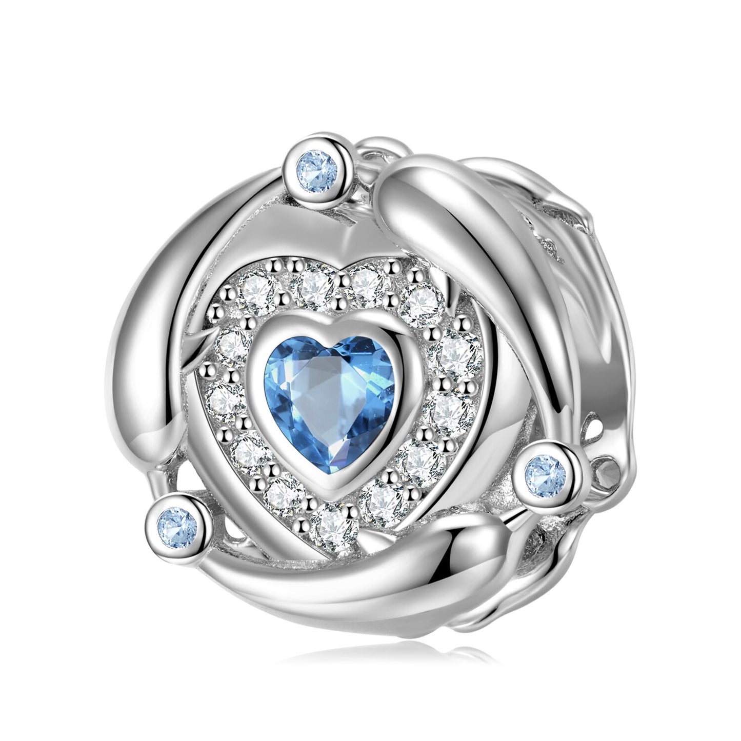 925 Sterling Silver Blue Sea World Mermaid