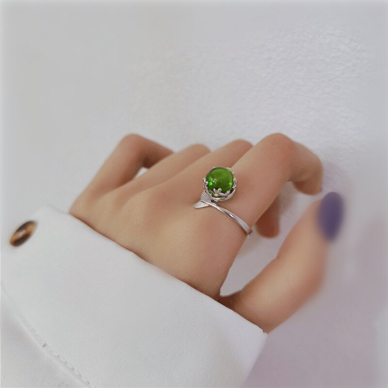 Mermaid Tail Colorful Crystal Rings