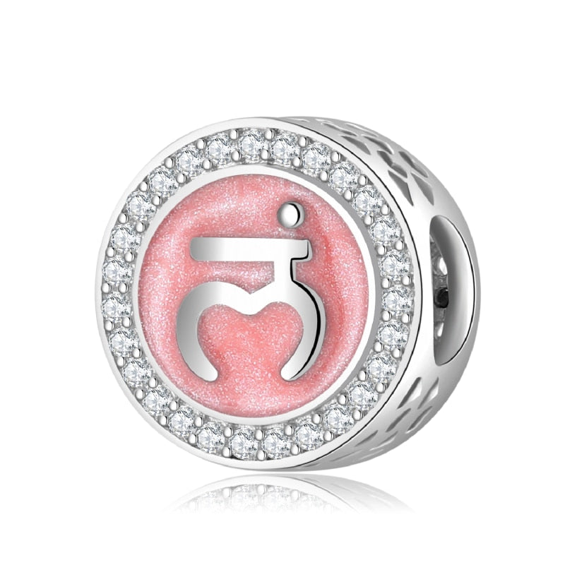 925 Sterling Silver Color Chakra Yoga Charm