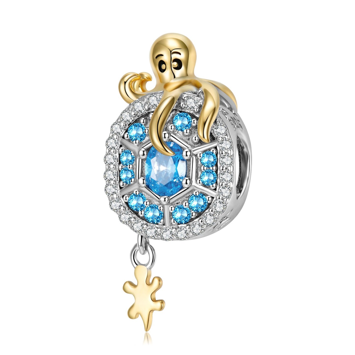925 Sterling Silver Blue Sea World Mermaid