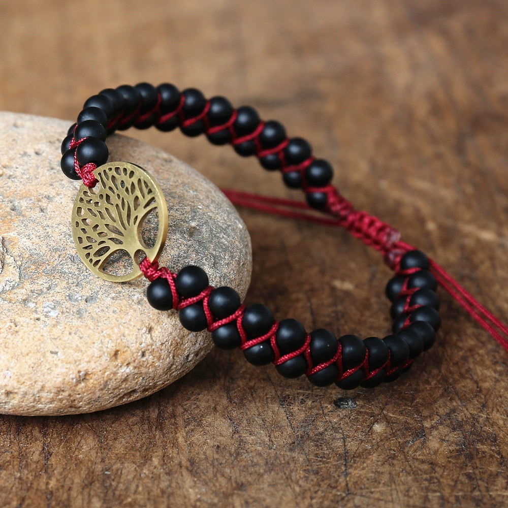 Boho Double Layer Natural Stone Jasper Bracelets