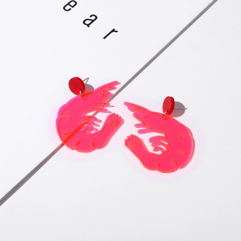 Acrylic Lobster Earrings