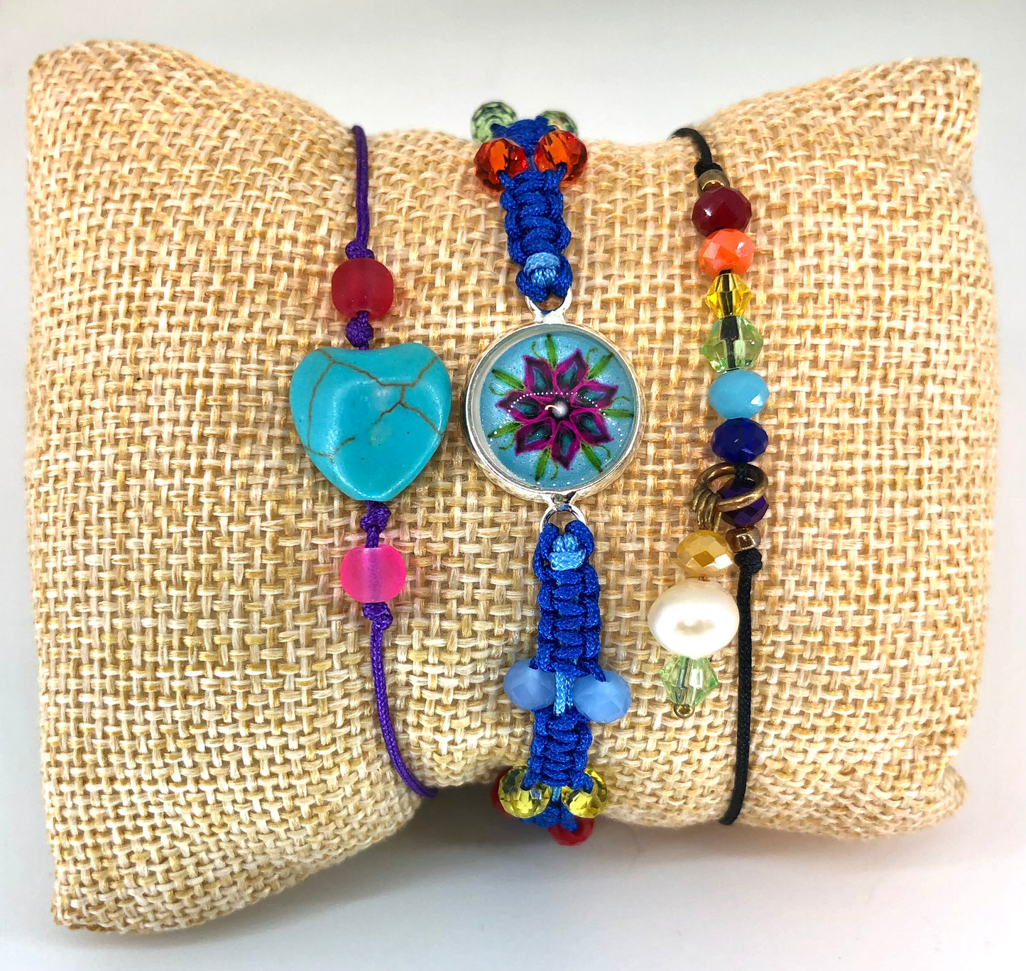 Intuición - Mandala bracelet trio