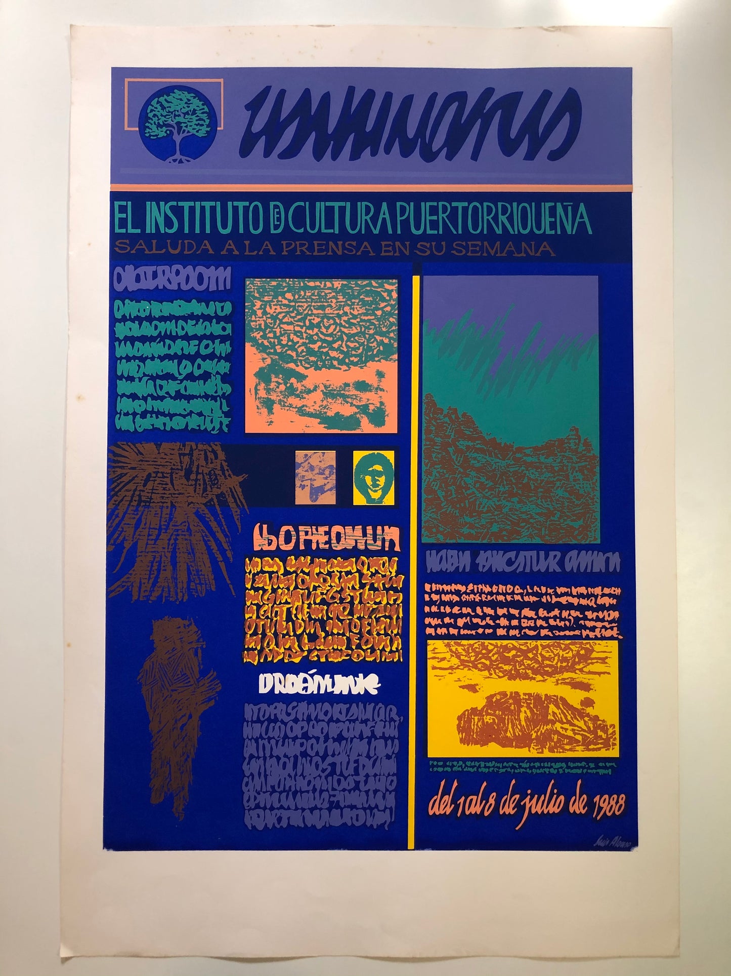 Cartel - Saludo a la prensa en su semana