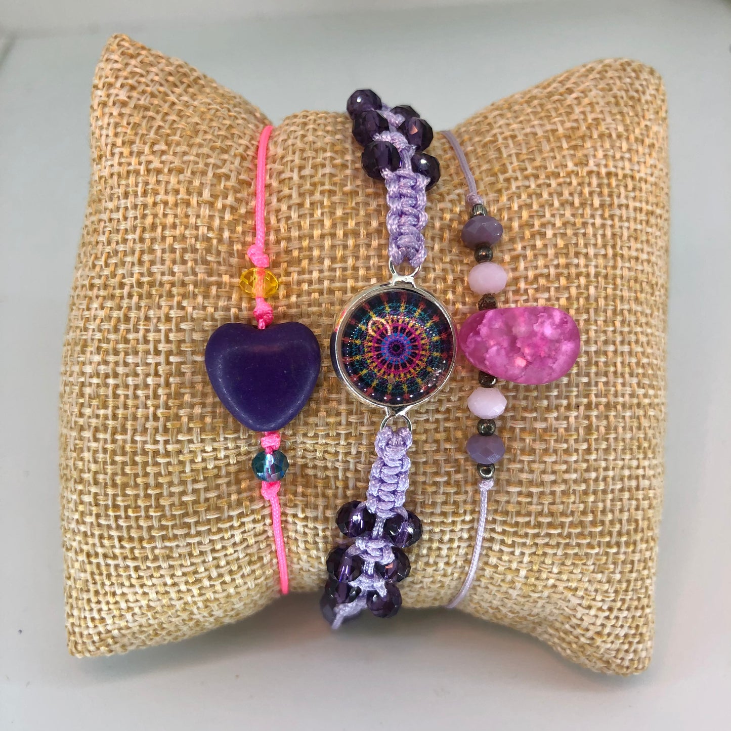 Motivación - Mandala bracelet trio