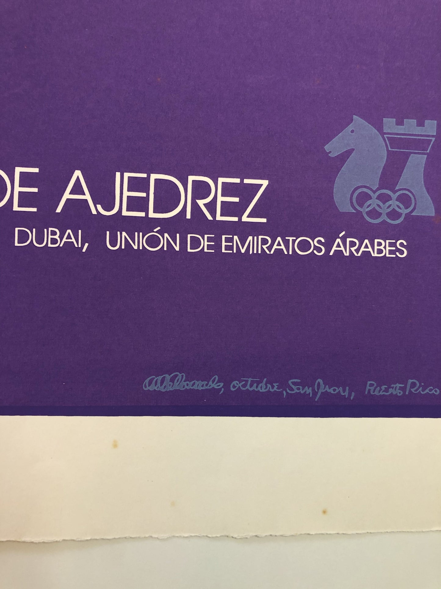 Carte Ajedrez - 27 Olimpiada de Ajedrez