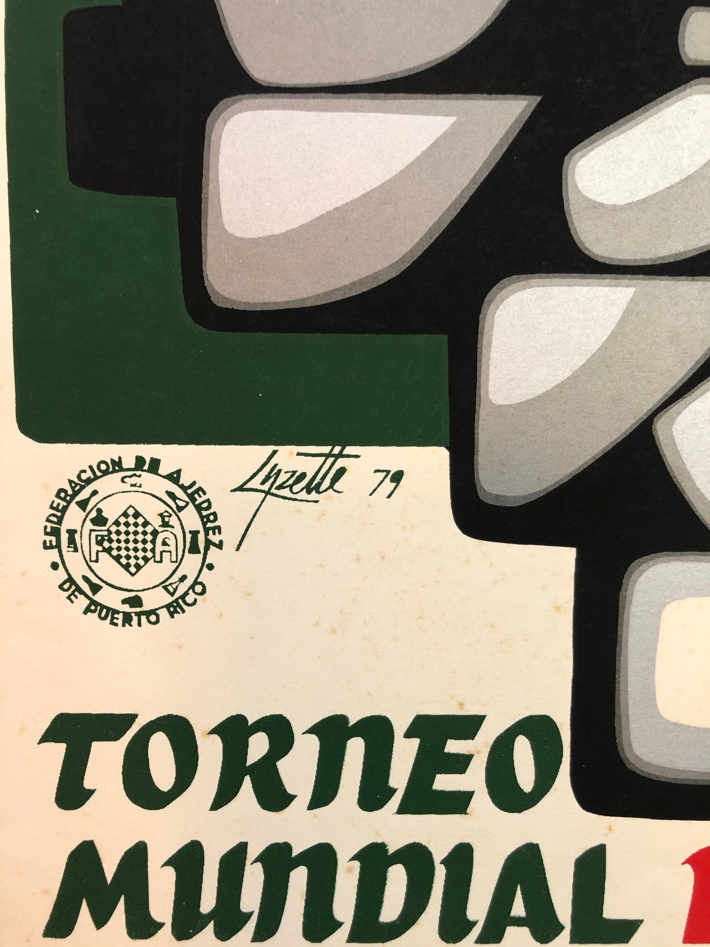 Cartel Ajedrez - Torneo Mundial de Ajedrez del Niño