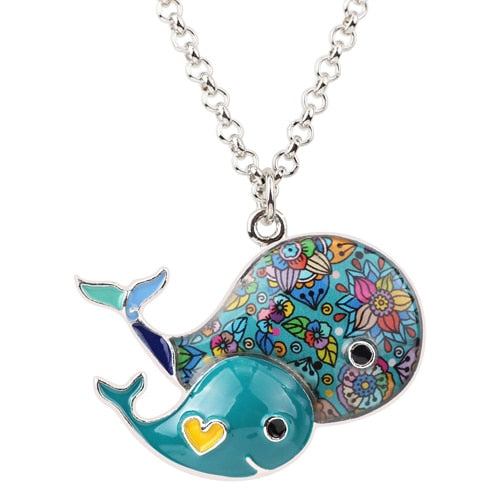 Whale Necklace PendantsChain
